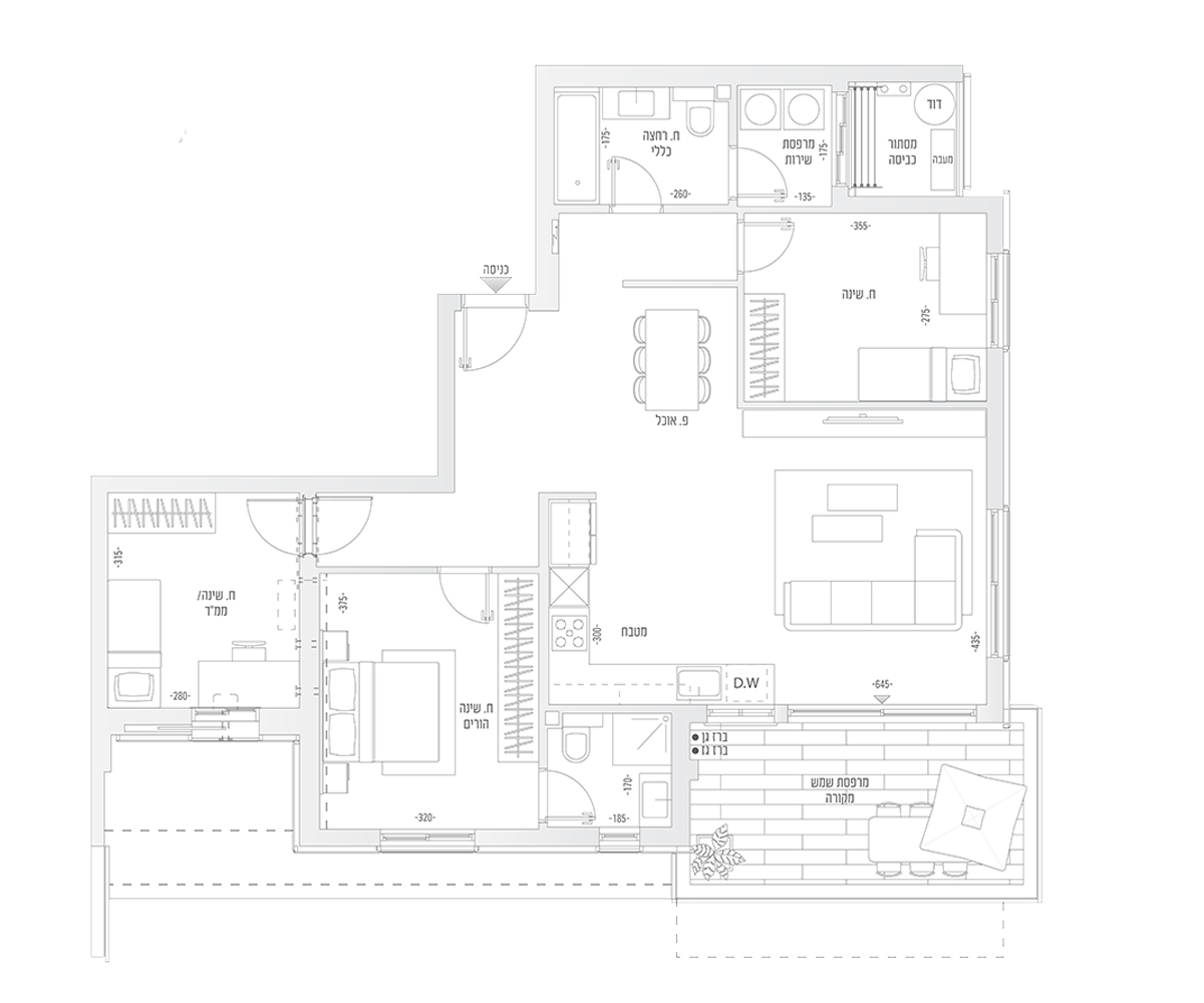 квартира 4 комнаты (B3 модель)